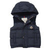 MONCLER モンクレール NEUVY GILET キッズ ダウン ベスト アルメニア製 ネイビー系 3 anni 100cm【中古】