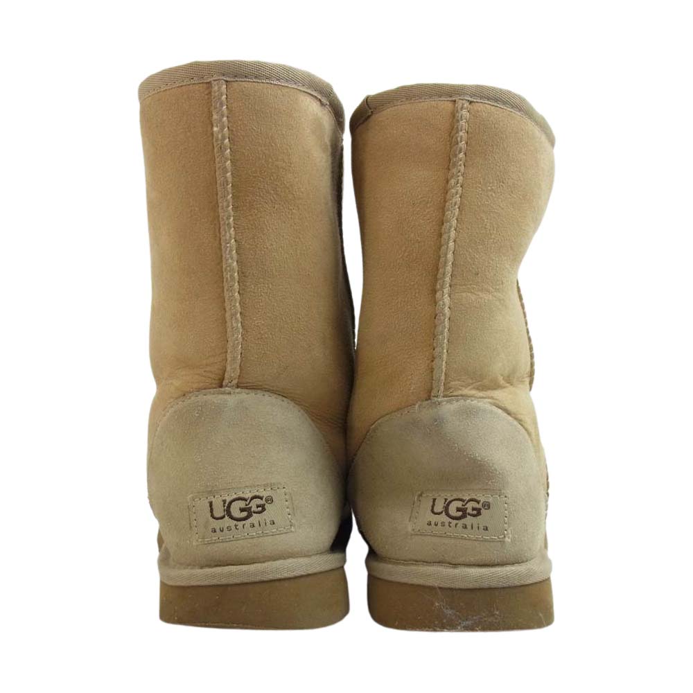 CHROME HEARTS クロムハーツ（原本無） UGG アグ スモール CHクロス ムートン レザー ブーツ ベージュ系 表記無し【中古】