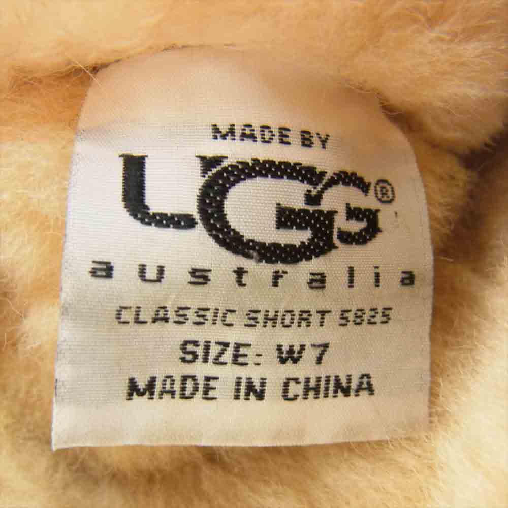 CHROME HEARTS クロムハーツ（原本無） UGG アグ スモール CHクロス ムートン レザー ブーツ ベージュ系 表記無し【中古】