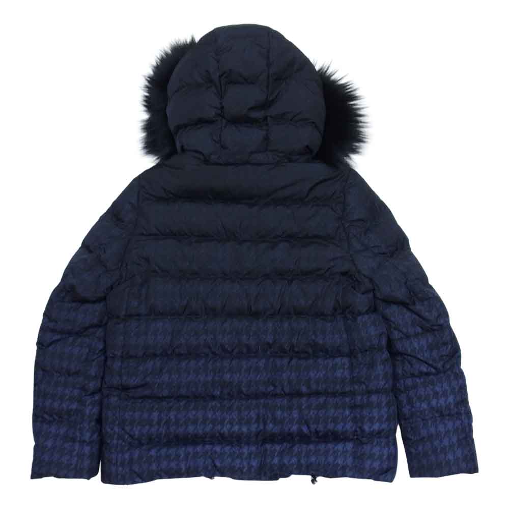 PRADA プラダ 290671 1HV5 F0021 国内正規品 DYED BLUE FOX ファー ダウン ジャケット ダークネイビー系 42【中古】