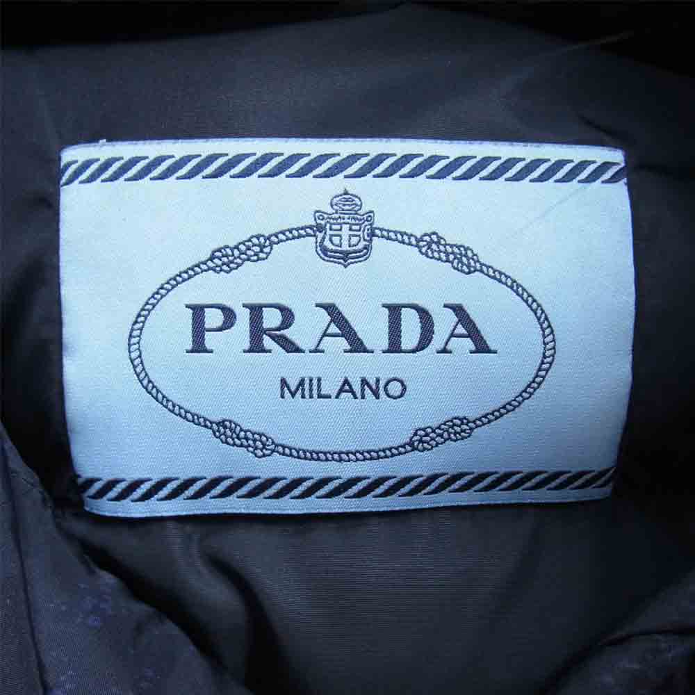 PRADA プラダ 290671 1HV5 F0021 国内正規品 DYED BLUE FOX ファー ダウン ジャケット ダークネイビー系 42【中古】