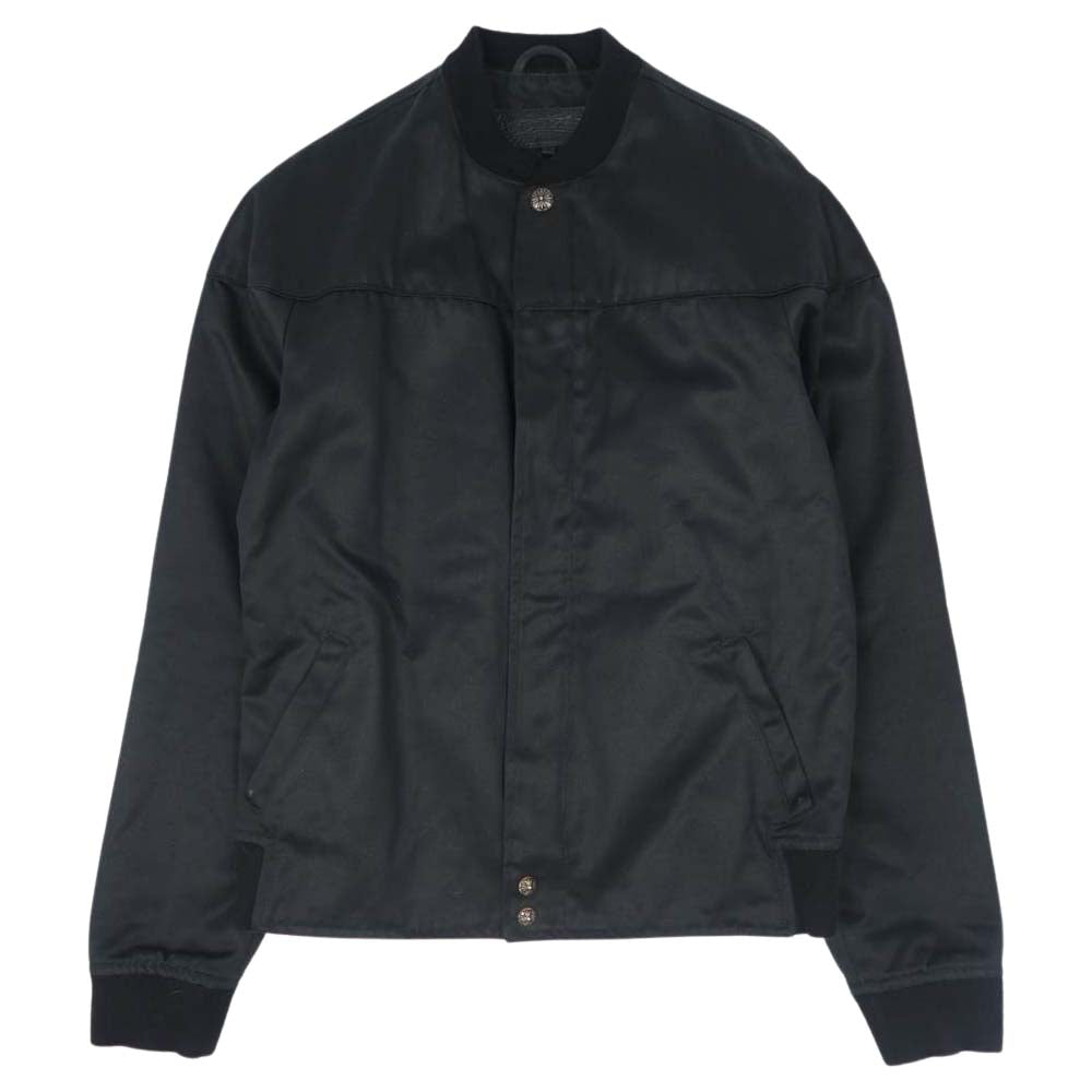 CHROME HEARTS クロムハーツ（原本無） 2225-304-6250 国内正規品 裏地キルティング リブ カシミヤ コットン シルク ダガージップ ブルゾン JVP M ブラック系 M【中古】