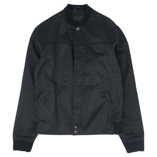 CHROME HEARTS クロムハーツ（原本無） 2225-304-6250 国内正規品 裏地キルティング リブ カシミヤ コットン シルク ダガージップ ブルゾン JVP M ブラック系 M【中古】
