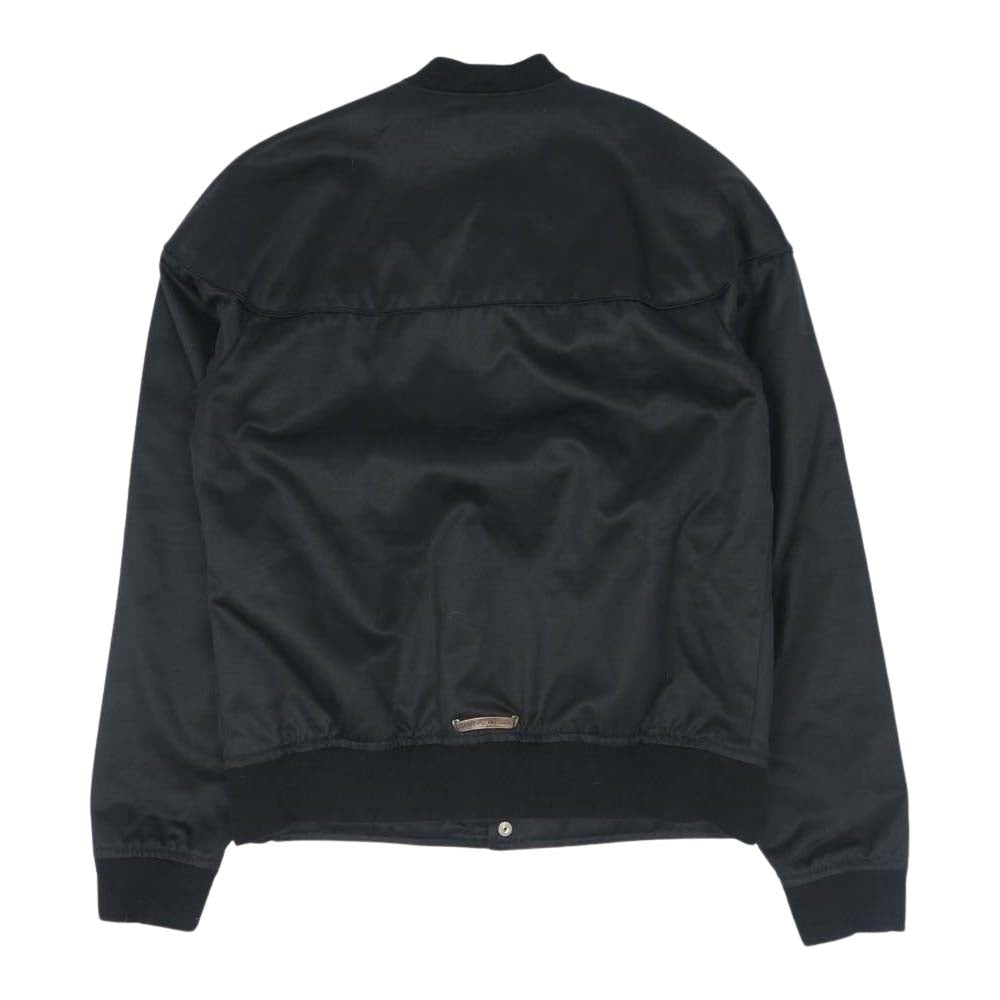 CHROME HEARTS クロムハーツ（原本無） 2225-304-6250 国内正規品 裏地キルティング リブ カシミヤ コットン シルク ダガージップ ブルゾン JVP M ブラック系 M【中古】