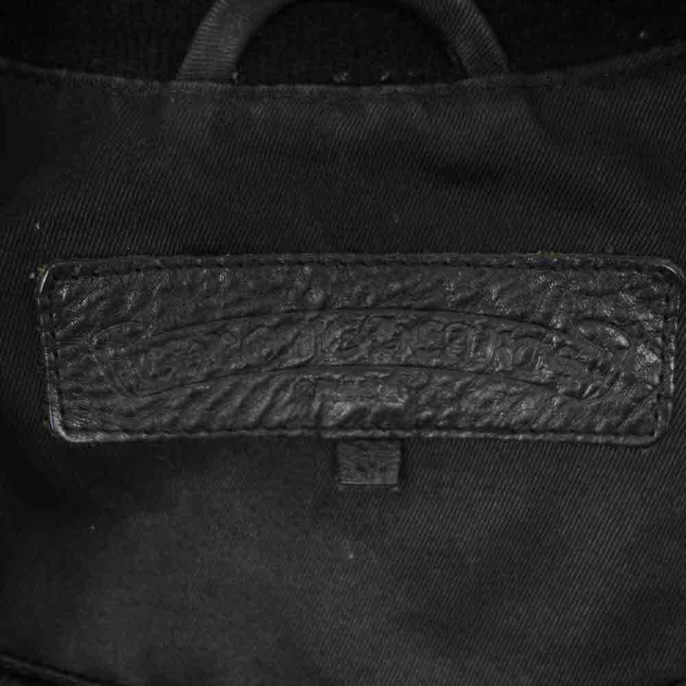 CHROME HEARTS クロムハーツ（原本無） 2225-304-6250 国内正規品 裏地キルティング リブ カシミヤ コットン シルク ダガージップ ブルゾン JVP M ブラック系 M【中古】