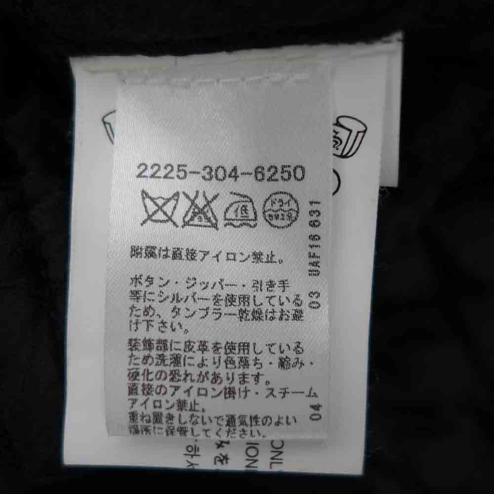CHROME HEARTS クロムハーツ（原本無） 2225-304-6250 国内正規品 裏地キルティング リブ カシミヤ コットン シルク ダガージップ ブルゾン JVP M ブラック系 M【中古】