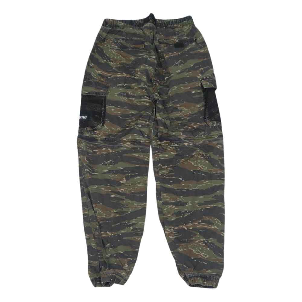 Supreme シュプリーム 21SS Mesh Pocket Belted Cargo Pant ウォッシュ加工 メッシュ ポケット2WAY カーゴパンツ Tigerstripe Camo S【美品】【中古】