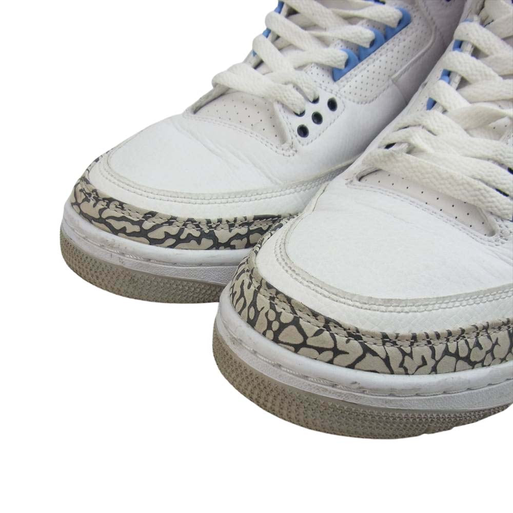 NIKE ナイキ CT8532 104 AIR JORDAN 3 RETRO ホワイト系 26cm【中古】
