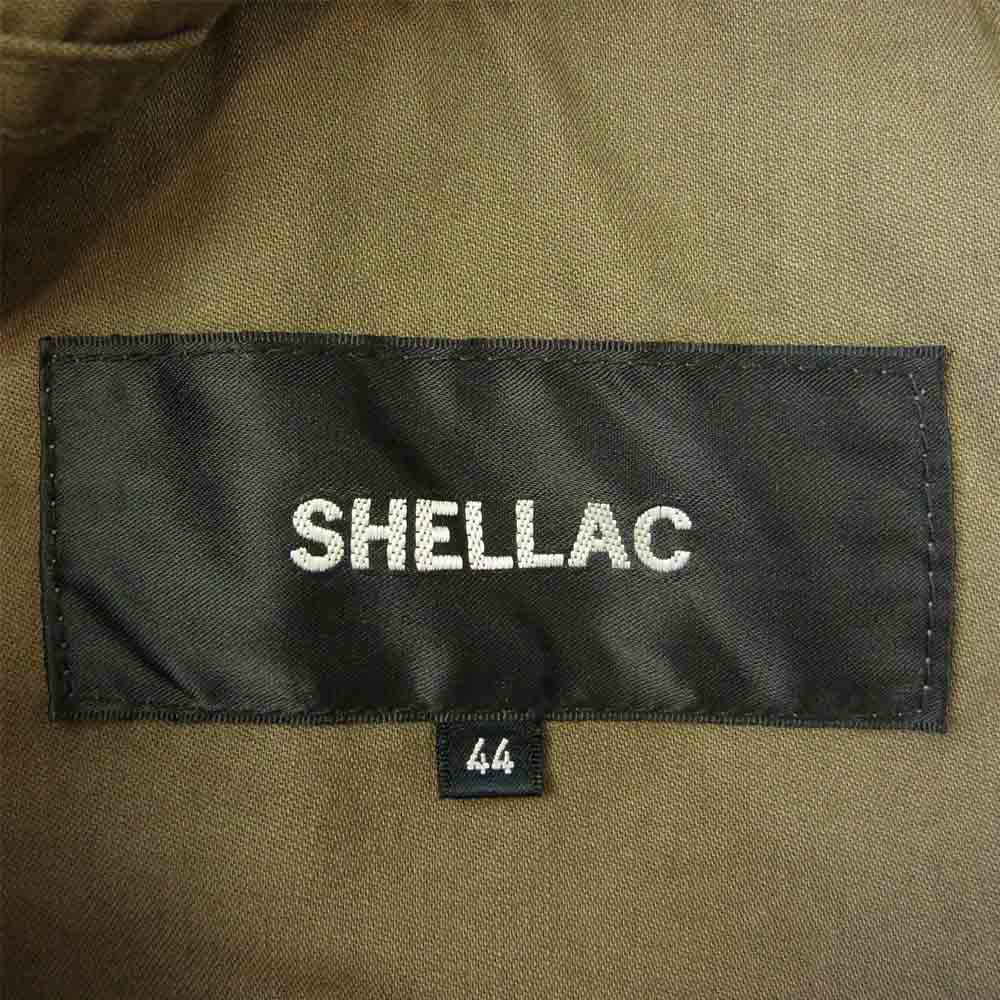 SHELLAC シェラック コーティング加工 M-65 ミリタリー ジャケット カーキ系 44【中古】