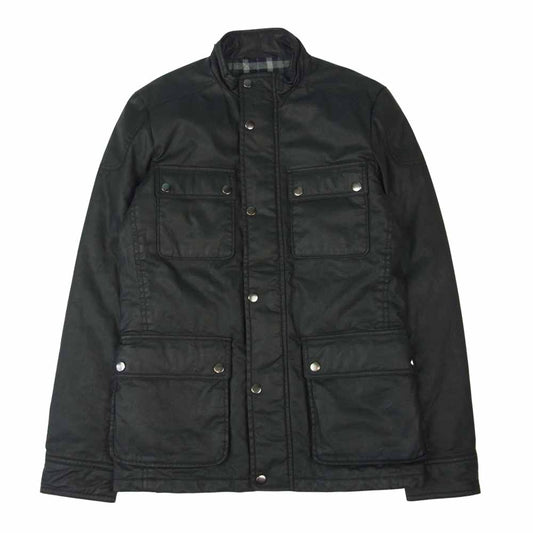 J.CREW ジェイクルー 裏地チェック シンサレート コーティング モーターサイクル ジャケット ブラック系 XS【中古】