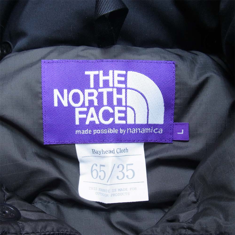 THE NORTH FACE ノースフェイス ND2157N PURPLE LABEL 65/35 Sierra Parka パープルレーベル シェラパーカー ブラック系 L【美品】【中古】