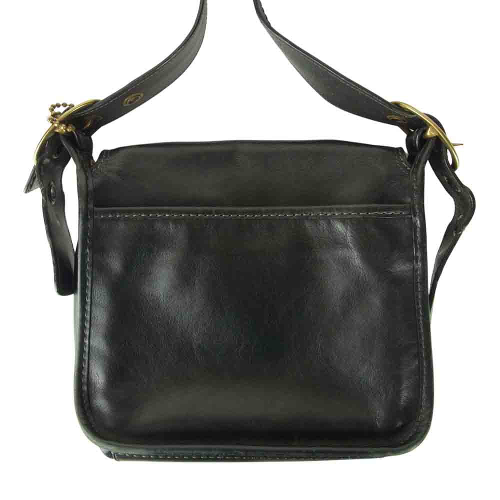 COACH コーチ 11418 ブリーカー スモール フラップ ホーボー レザー ショルダーバッグ ブラック系【中古】
