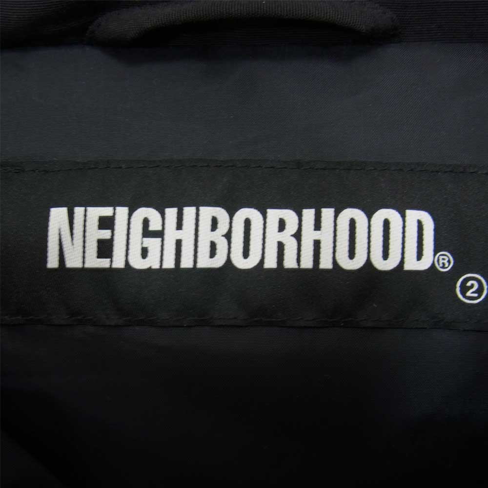 NEIGHBORHOOD ネイバーフッド 21AW 212tsnh-jkm11 BANDANA CHOPPED DOWN / E-JKT バンダナ クロップド ダウン ジャケット ブラック系 S【新古品】【未使用】【中古】