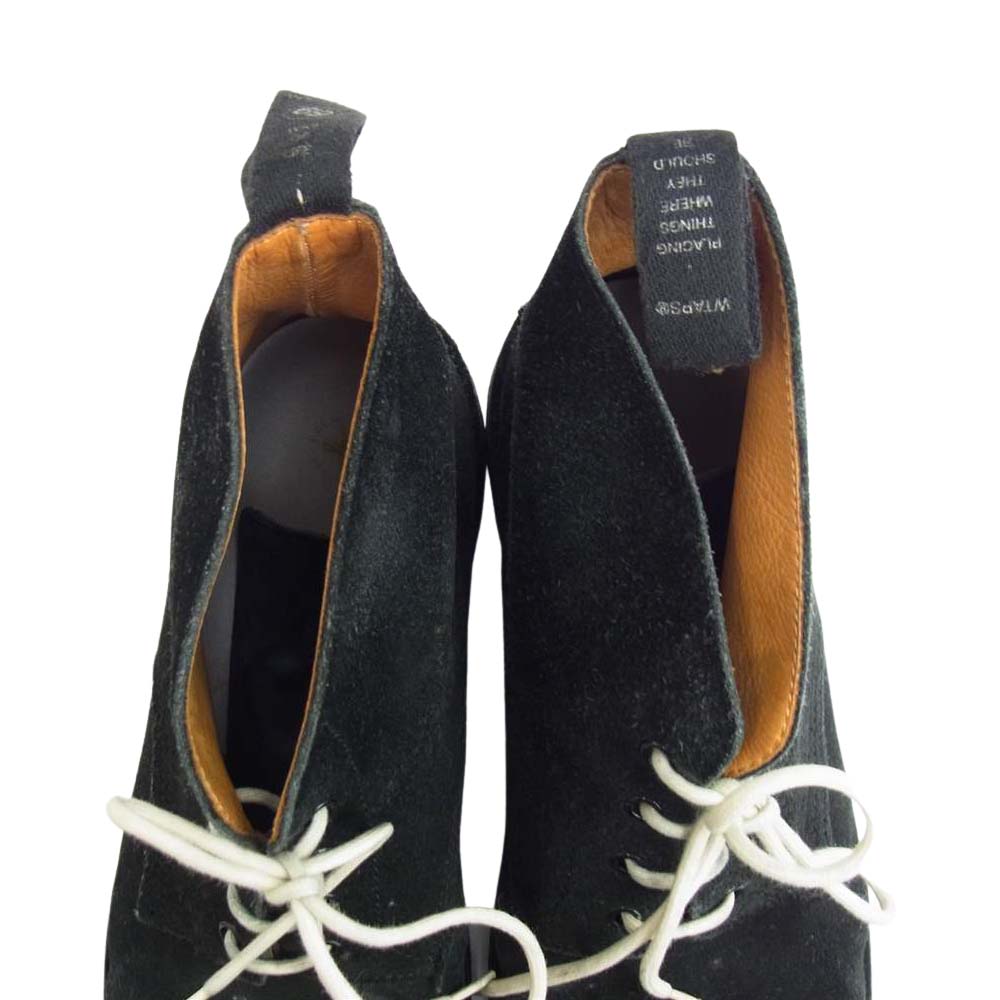 WTAPS ダブルタップス wtaps スエード バックスキン ブーツ ブラック系 JP26【中古】