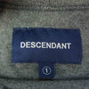 DESCENDANT ディセンダント ポケット付き ハイネック 長袖 カットソー グレー系 1【中古】