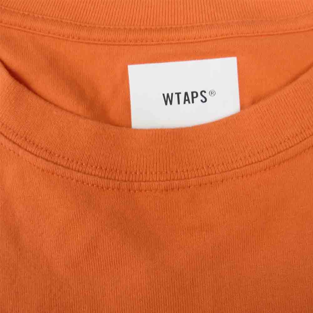 WTAPS ダブルタップス screen gps L/S tee ロングスリーブ Tシャツ オレンジ系 2【中古】