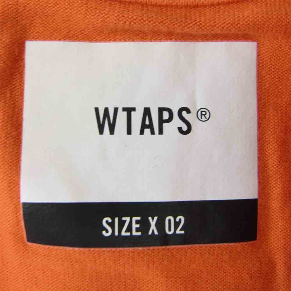 WTAPS ダブルタップス screen gps L/S tee ロングスリーブ Tシャツ オレンジ系 2【中古】