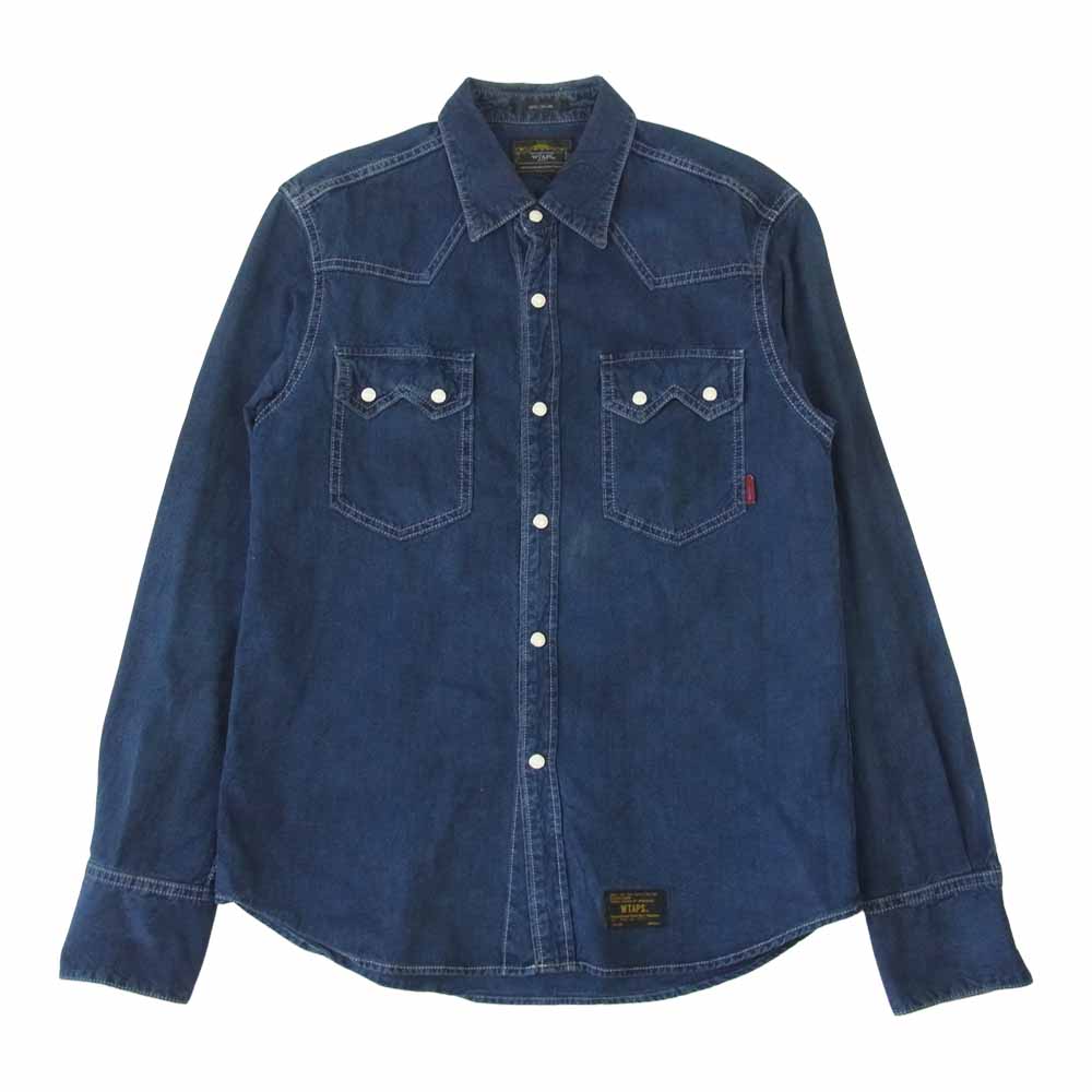 WTAPS ダブルタップス 14SS 141GWDT-SHM07 ALLMAN L/S オールマン ウエスタンシャツ インディゴブルー系 S【中古】