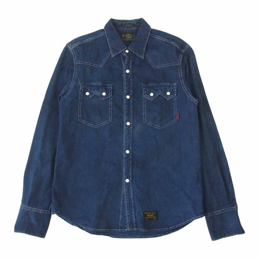 WTAPS ダブルタップス 14SS 141GWDT-SHM07 ALLMAN L/S オールマン ウエスタンシャツ インディゴブルー系 S【中古】