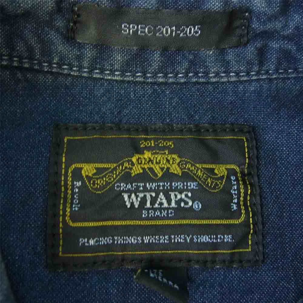 WTAPS ダブルタップス 14SS 141GWDT-SHM07 ALLMAN L/S オールマン ウエスタンシャツ インディゴブルー系 S【中古】