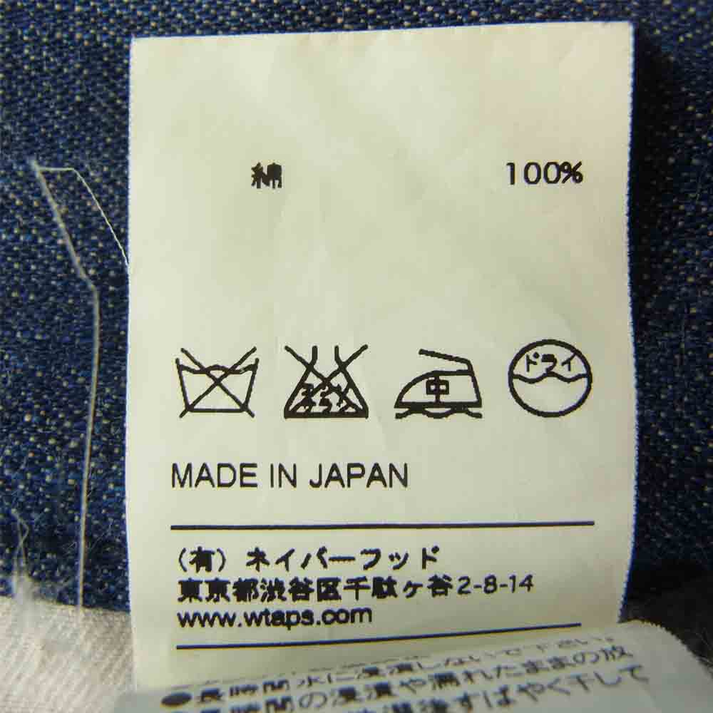 WTAPS ダブルタップス 12AW 122ltdt-ptm07 UTILTY TROUSERS COTTON DENIM インディゴブルー系 1【中古】