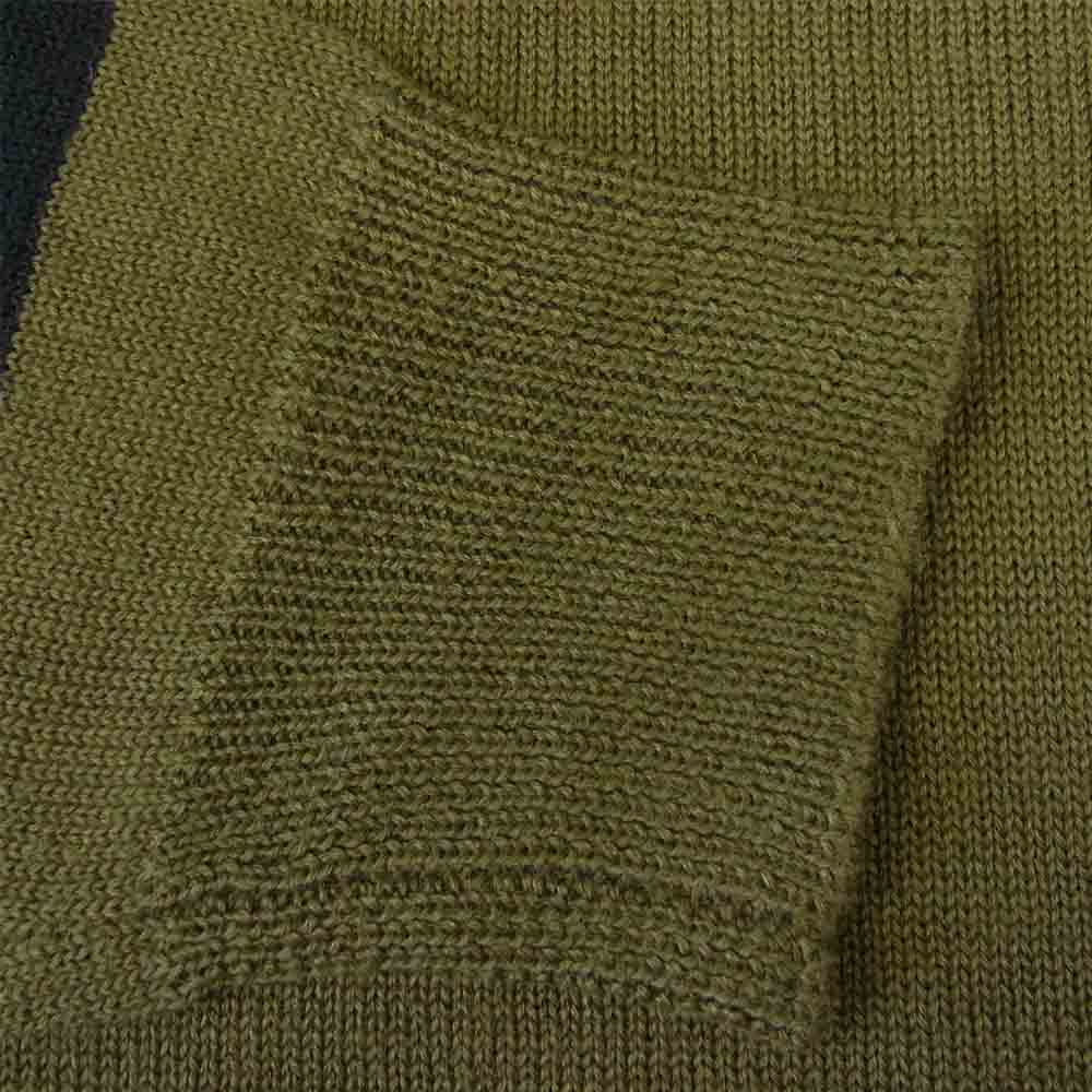 WTAPS ダブルタップス 18AW 182MADT-KNM01 Crew Sweater WOAC クルー セーター カーキ系 2【中古】