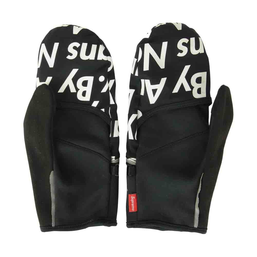 Supreme シュプリーム 15AW The North Face WINTER RUNNERS GLOVE ノースフェイス グローブ 手袋 ブラック系 S【中古】