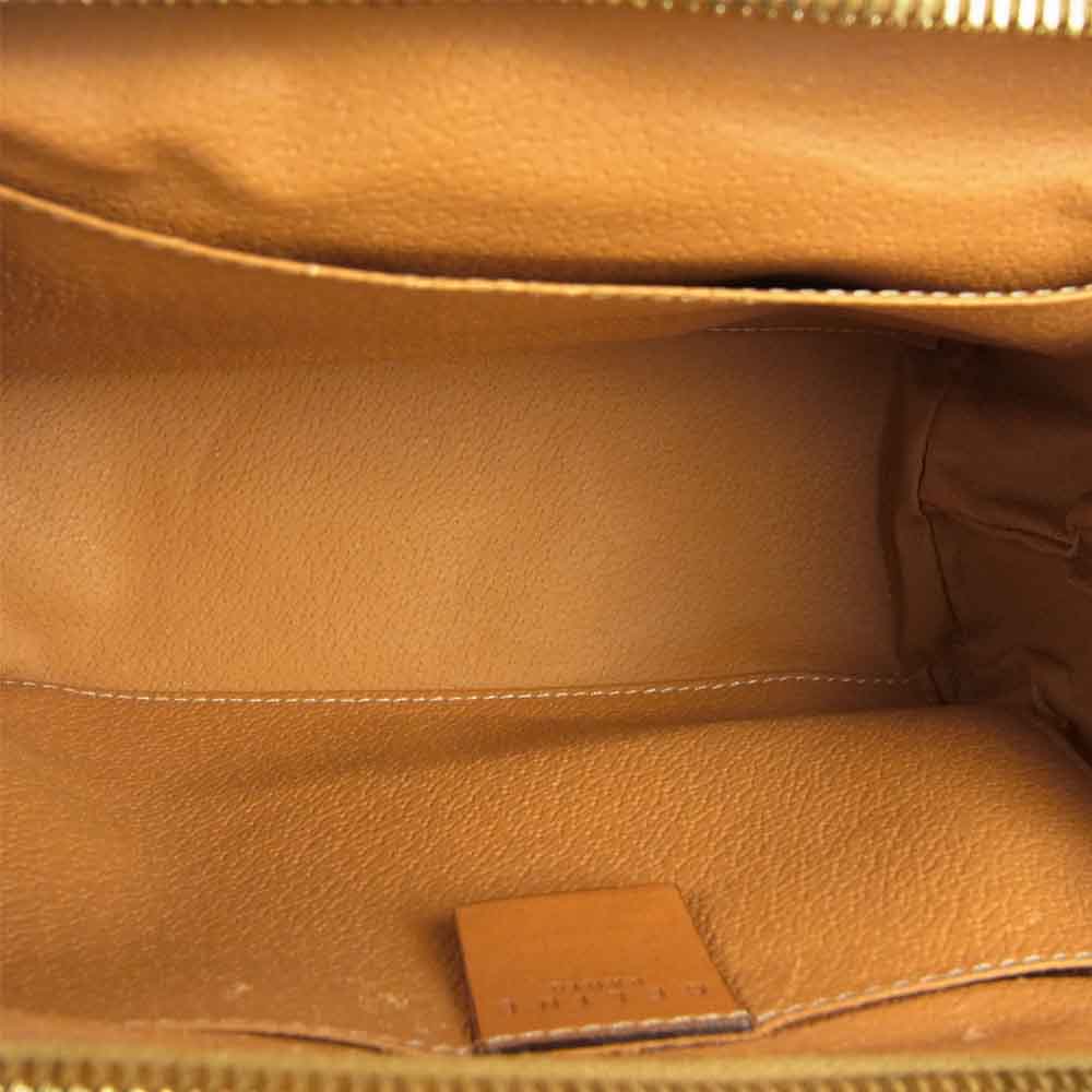 CELINE セリーヌ マカダム ポーチ ブラウン系【中古】