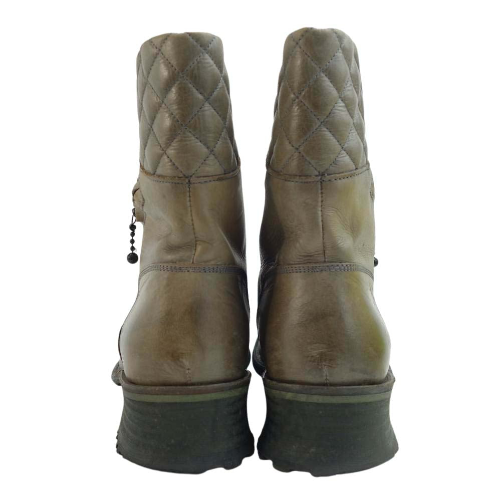alfredoBANNISTER アルフレッドバニスター 5271005001 レザー ライダース ブーツ グレー系【中古】