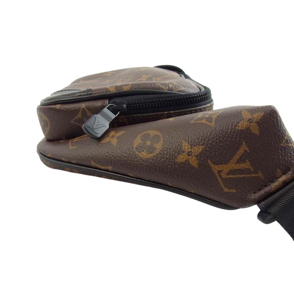 LOUIS VUITTON ルイ・ヴィトン M45337 モノグラム マカサー クリストファー バムバッグ ショルダー ボディバッグ ブラウン系【美品】【中古】