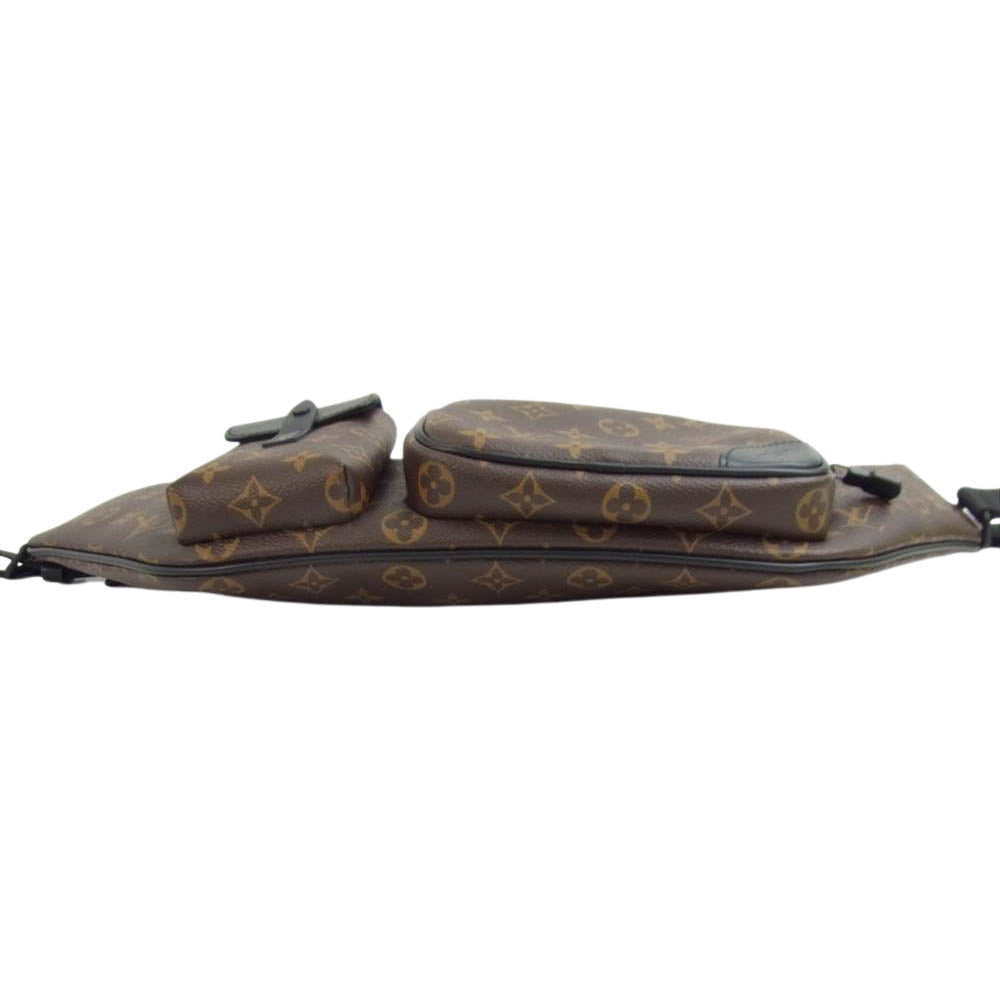 LOUIS VUITTON ルイ・ヴィトン M45337 モノグラム マカサー クリストファー バムバッグ ショルダー ボディバッグ ブラウン系【美品】【中古】