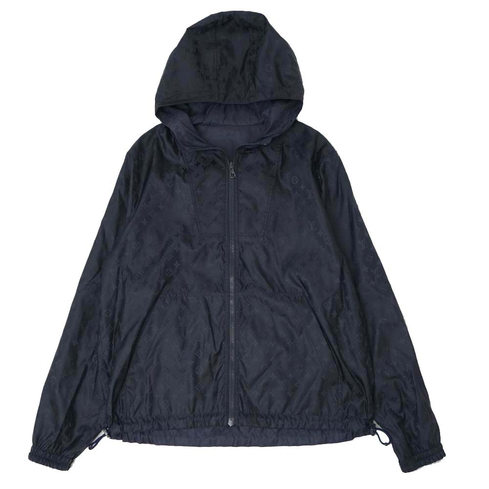 LOUIS VUITTON ルイ・ヴィトン 国内正規品 モノグラム リバーシブル ウインドブレーカー ブルゾン ダークネイビー系 52【美品】【中古】