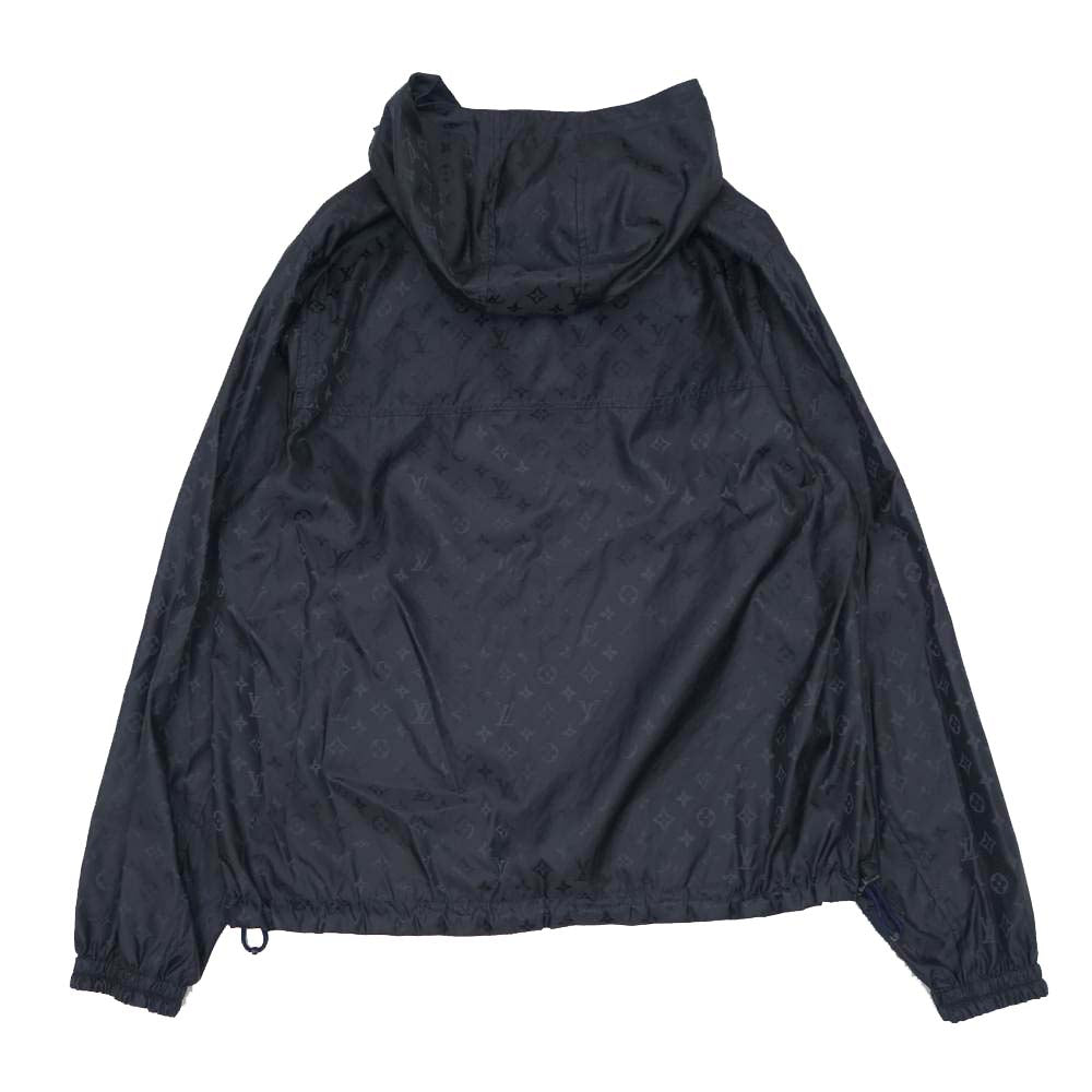 LOUIS VUITTON ルイ・ヴィトン 国内正規品 モノグラム リバーシブル ウインドブレーカー ブルゾン ダークネイビー系 52【美品】【中古】