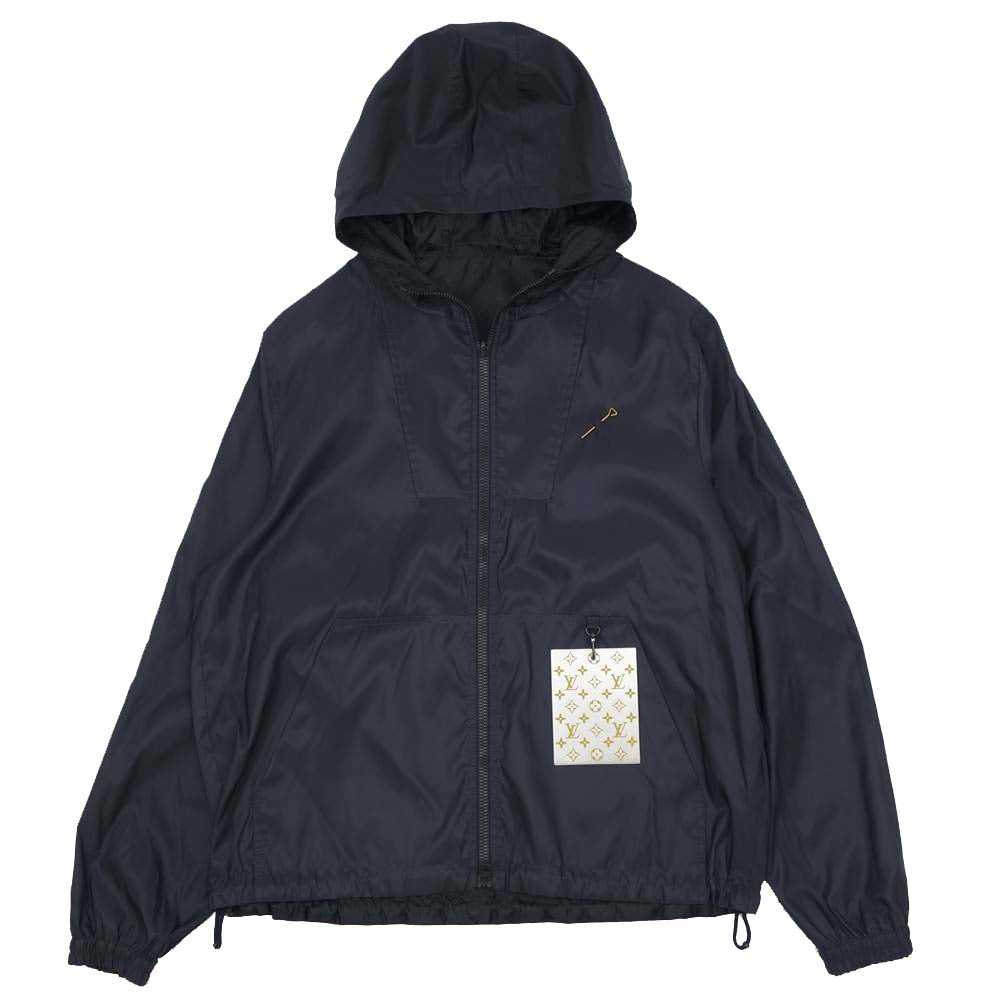 LOUIS VUITTON ルイ・ヴィトン 国内正規品 モノグラム リバーシブル ウインドブレーカー ブルゾン ダークネイビー系 52【美品】【中古】