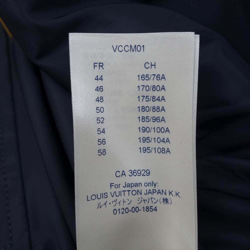 LOUIS VUITTON ルイ・ヴィトン 国内正規品 モノグラム リバーシブル ウインドブレーカー ブルゾン ダークネイビー系 52【美品】【中古】
