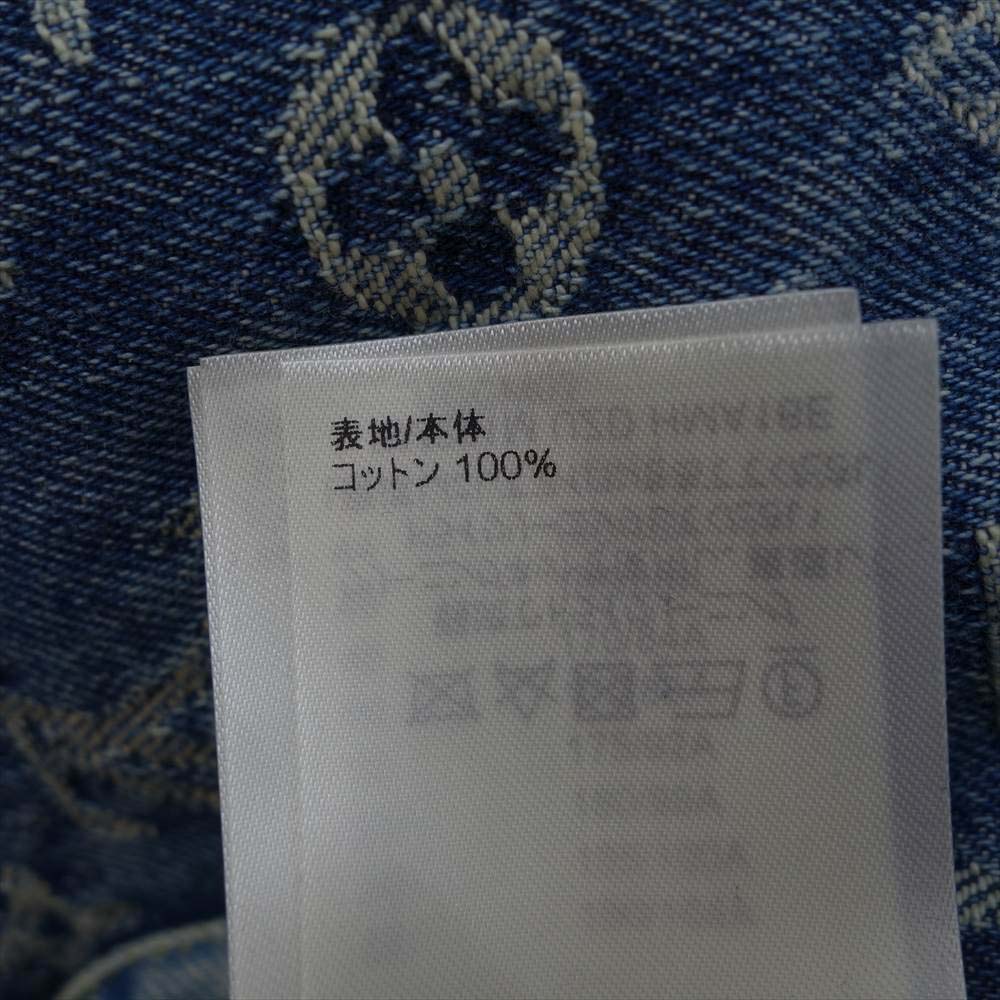 LOUIS VUITTON ルイ・ヴィトン 1A9K6B 国内正規品 NIGO モノグラム パッチワーク デニム フーディ ブルゾン インディゴブルー系 52【美品】【中古】