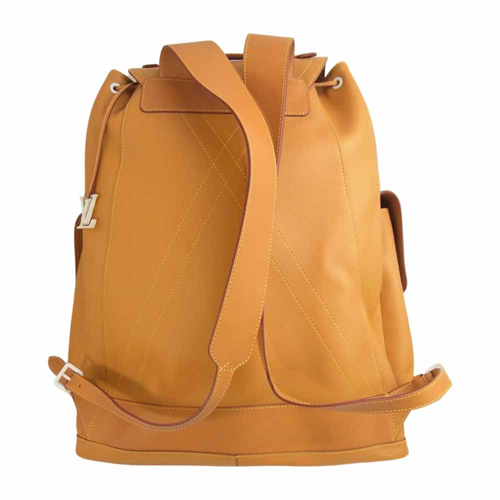 LOUIS VUITTON ルイ・ヴィトン M53270  クリストファーGM ヴァージルアブロー ヌメ革 バックパック ライトブラウン系【美品】【中古】