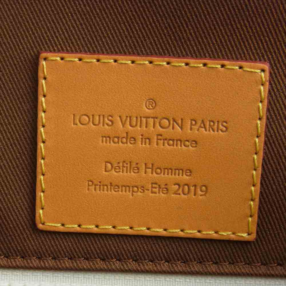 LOUIS VUITTON ルイ・ヴィトン M53270  クリストファーGM ヴァージルアブロー ヌメ革 バックパック ライトブラウン系【美品】【中古】