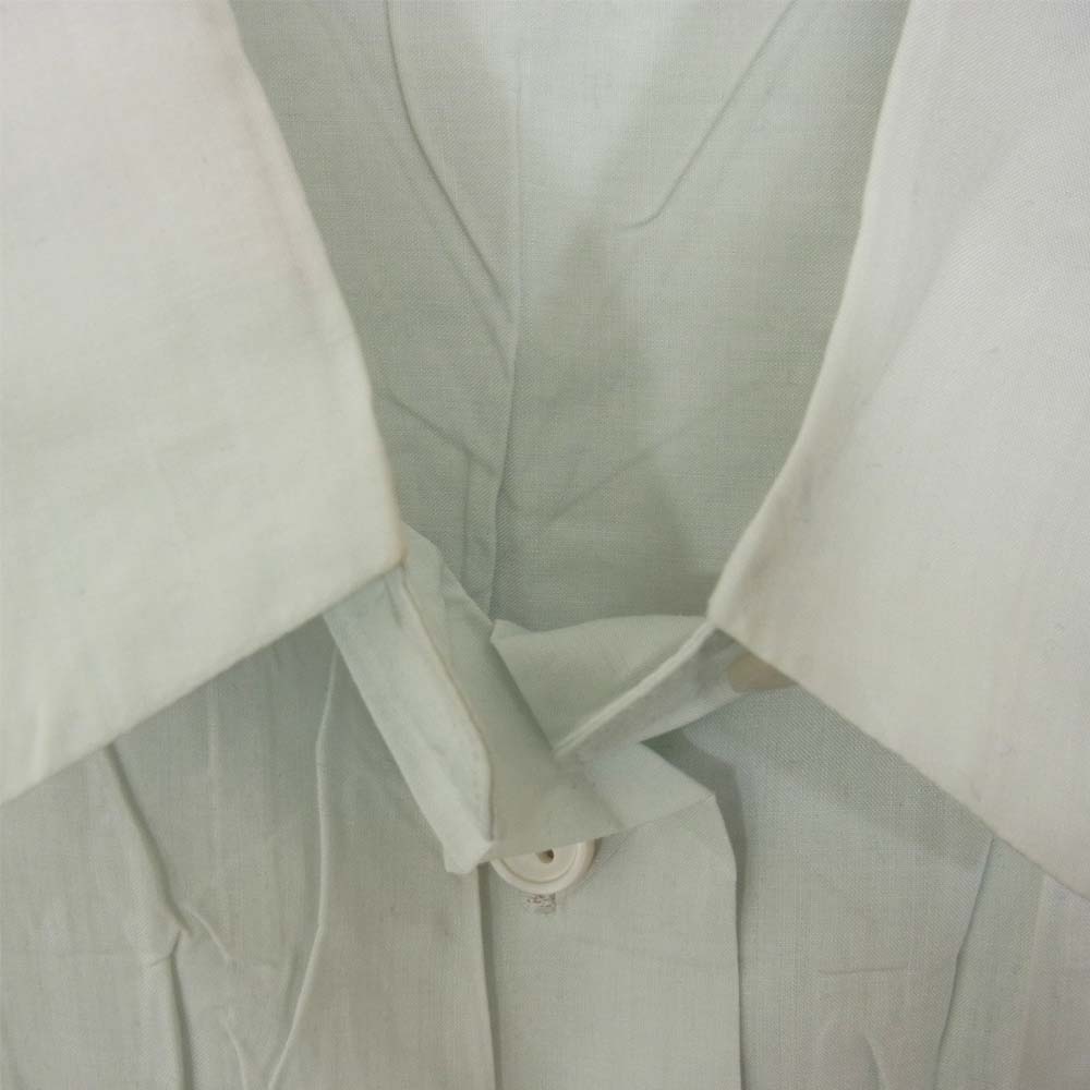 ISSEY MIYAKE イッセイミヤケ IM02FJ955 プリーツ加工 ポケット付き サイドスリット シャツ ブラウス ミント ライトブルー系 M【中古】