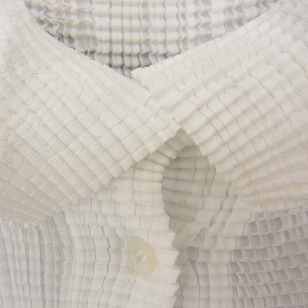 PLEATS PLEASE プリーツプリーズ イッセイミヤケ IM94-FT107 プリーツ加工 カットソー ブラウス ホワイト系 M【中古】