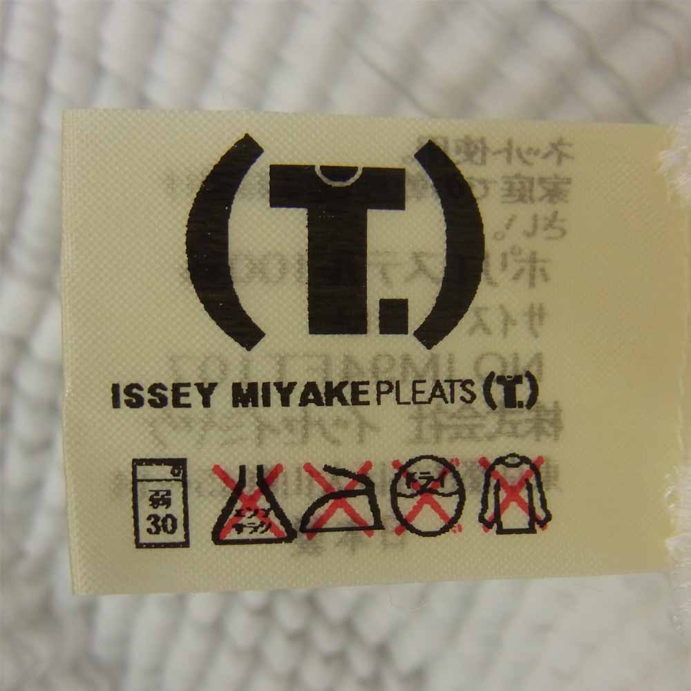 PLEATS PLEASE プリーツプリーズ イッセイミヤケ IM94-FT107 プリーツ加工 カットソー ブラウス ホワイト系 M【中古】