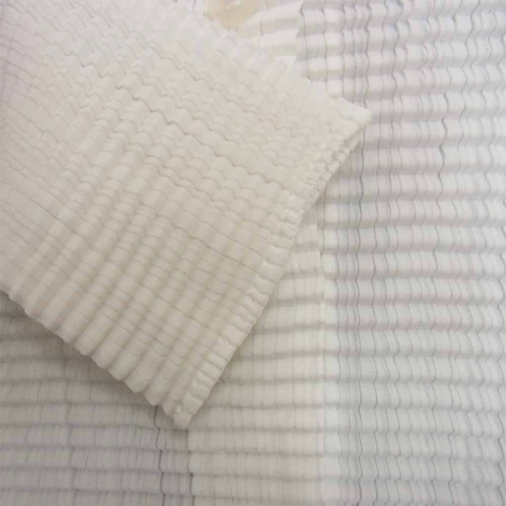 PLEATS PLEASE プリーツプリーズ イッセイミヤケ IM94-FT107 プリーツ加工 カットソー ブラウス ホワイト系 M【中古】