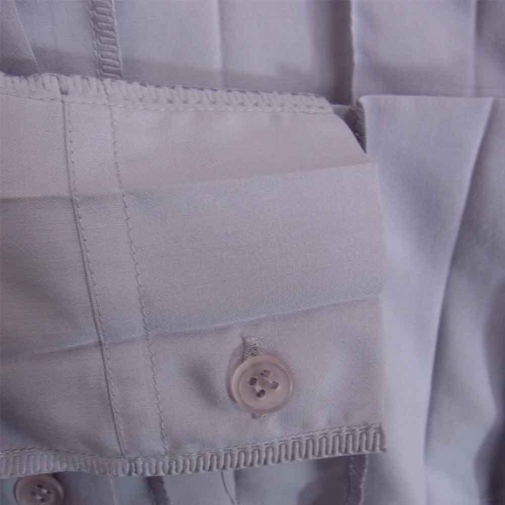 ISSEY MIYAKE イッセイミヤケ IM12FJ943 プリーツ加工 ポケット付き サイドスリット ロング シャツ ブラウス パープル パープル系 2【中古】