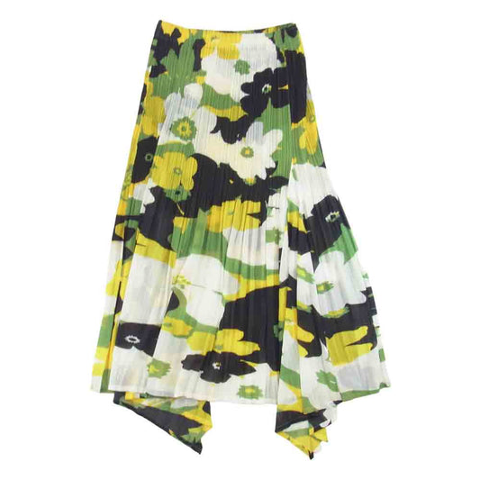 ISSEY MIYAKE イッセイミヤケ IM42-FG210 WHITE LABEL ホワイトレーベル プリーツ加工 総柄 スカート マルチカラー系 3【中古】