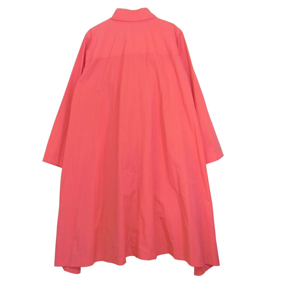 PLEATS PLEASE プリーツプリーズ イッセイミヤケ PP32-ZA872 コットン ポリエステル ステンカラー コート ピンク系 3【美品】【中古】