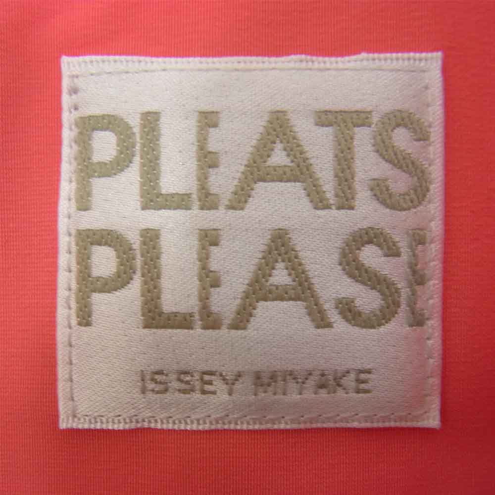 PLEATS PLEASE プリーツプリーズ イッセイミヤケ PP32-ZA872 コットン ポリエステル ステンカラー コート ピンク系 3【美品】【中古】