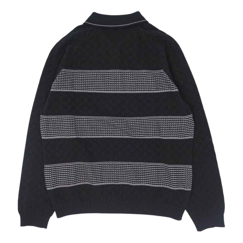 Supreme シュプリーム 21AW Knit Stripe L/S Polo ニット ストライプ 長袖 ポロシャツ M【新古品】【未使用】【中古】