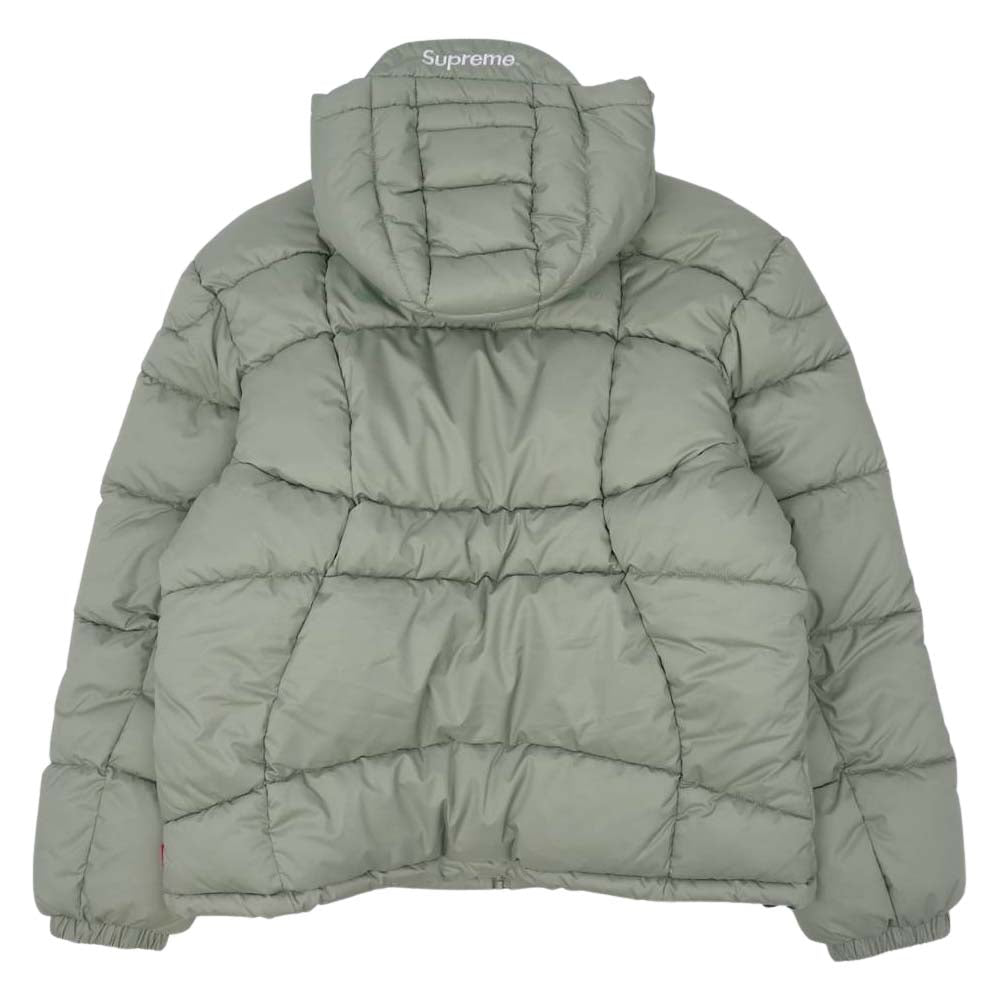 Supreme シュプリーム 21AW Warp Hooded Puffy Jacket ワープ フーディー パフィー ジャケット カーキ系 M【新古品】【未使用】【中古】