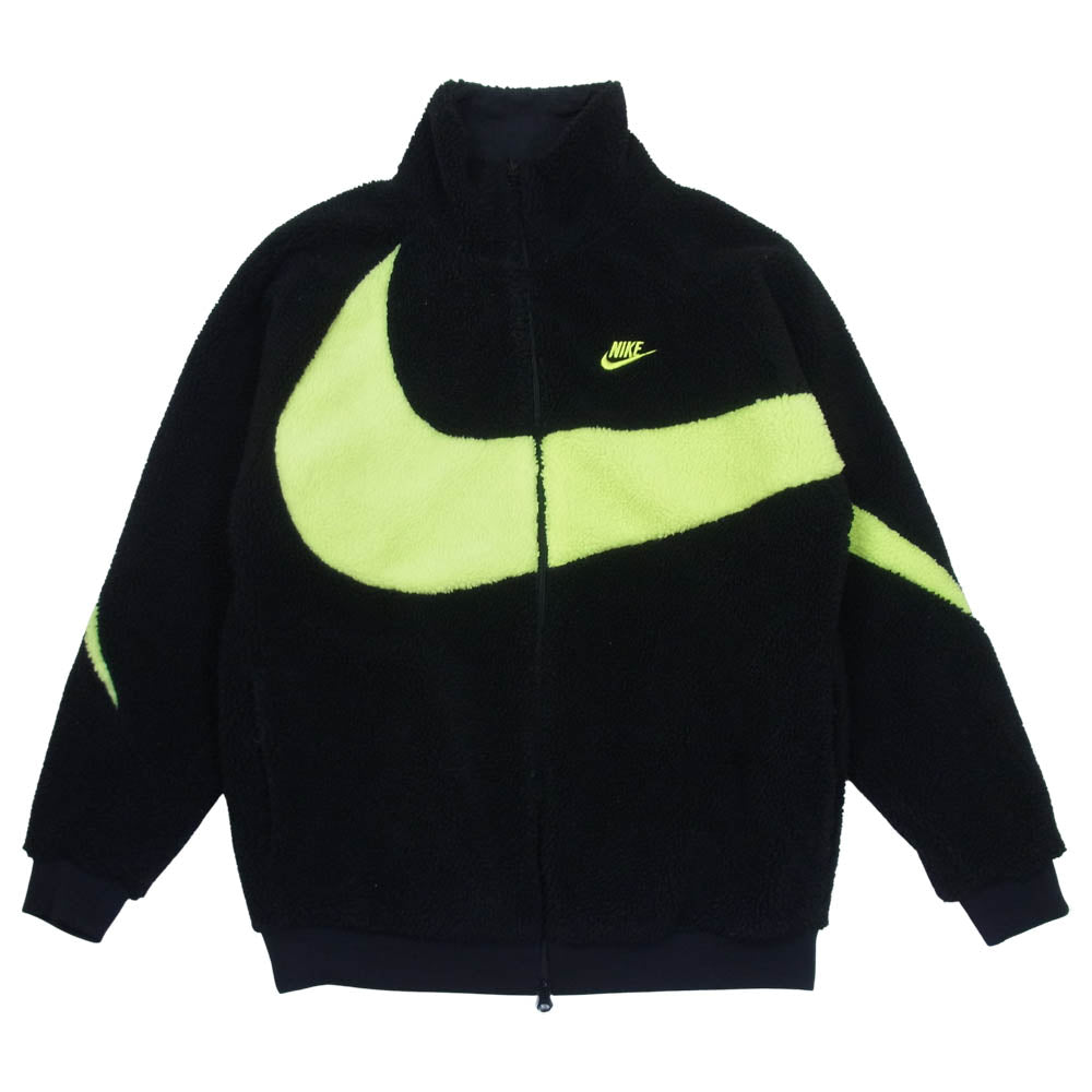 NIKE ナイキ BQ6546-017 Big Swoosh Boa Jacket Black Volt ビッグ スウォッシュ ボア ジャケット ブラック系 L【中古】