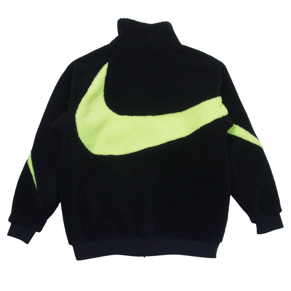 NIKE ナイキ BQ6546-017 Big Swoosh Boa Jacket Black Volt ビッグ スウォッシュ ボア ジャケット ブラック系 L【中古】